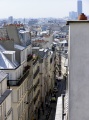 Ablakunkból a rue Rodier