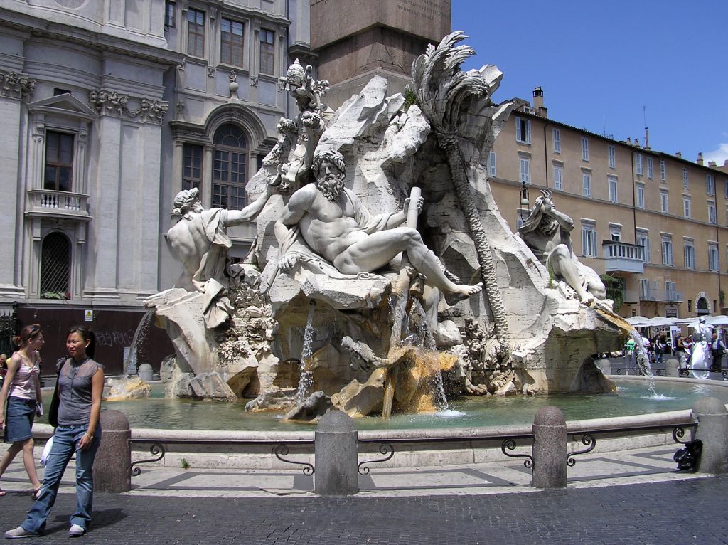 A msodik, azaz a Fontana dei Quattro Fiumi...